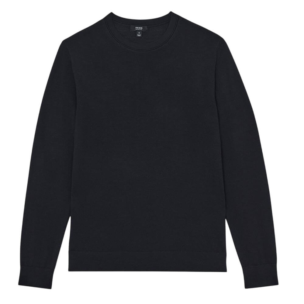 REISS Wessex Merino-Wool Crew-Neck Jumper